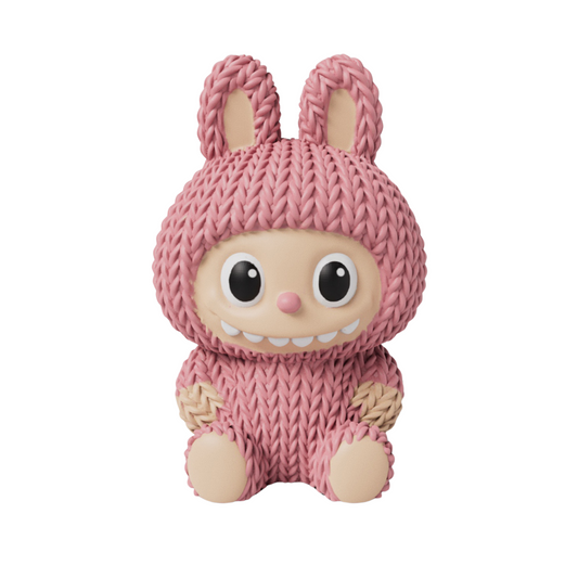 Knitted Smiling Bunny Baby "Labubu" Inspired