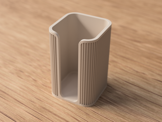 Modern Japandi Cotton Pad Holder - Scandinavian Design