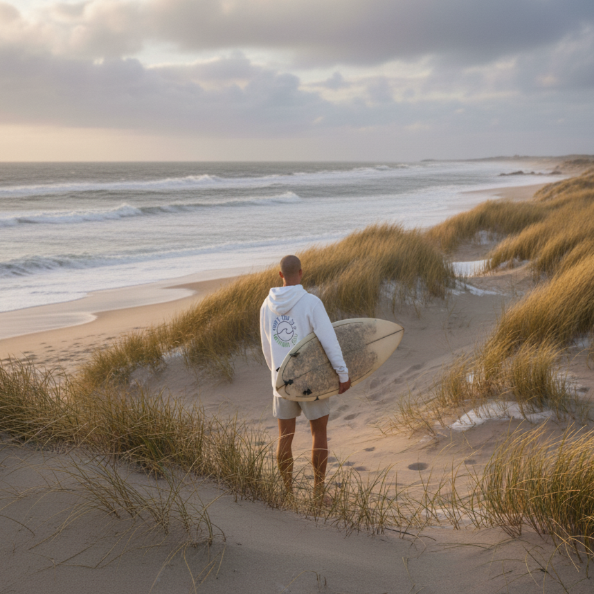 Don't Live In A Comfort Zone Wave | Surfer Unisex Hoodie