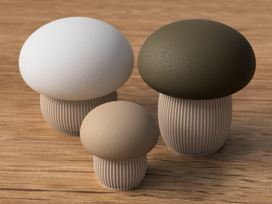Japandi Mushroom Containers – Modern & Cozy Home Decor
