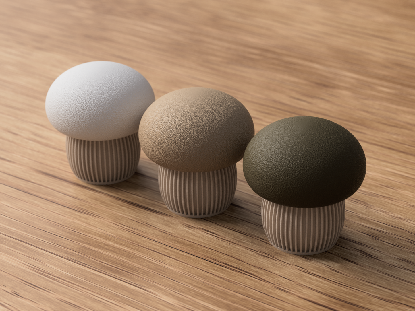Japandi Mushroom Containers – Modern & Cozy Home Decor