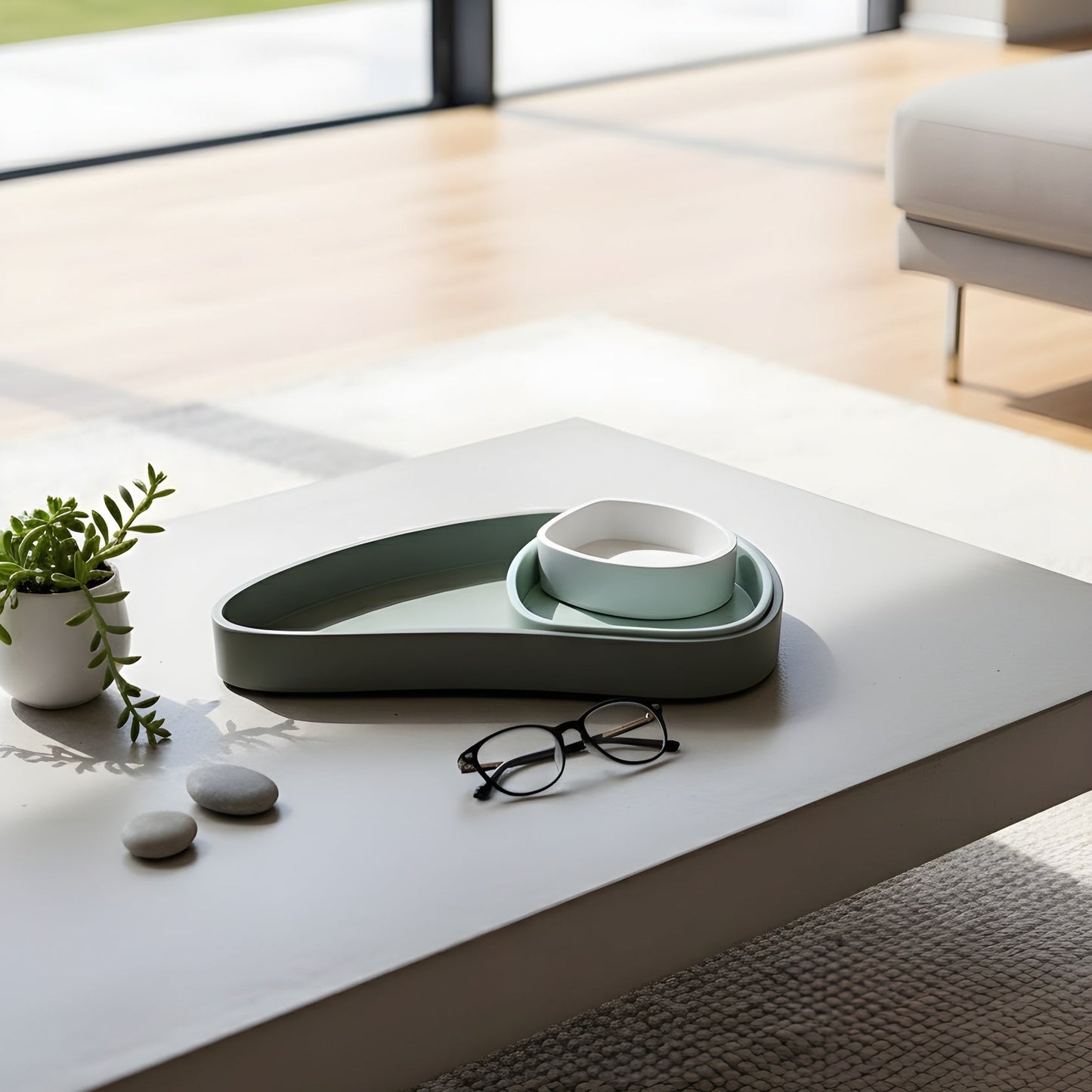 TrioCurve | Nesting Trays for Modular organizing