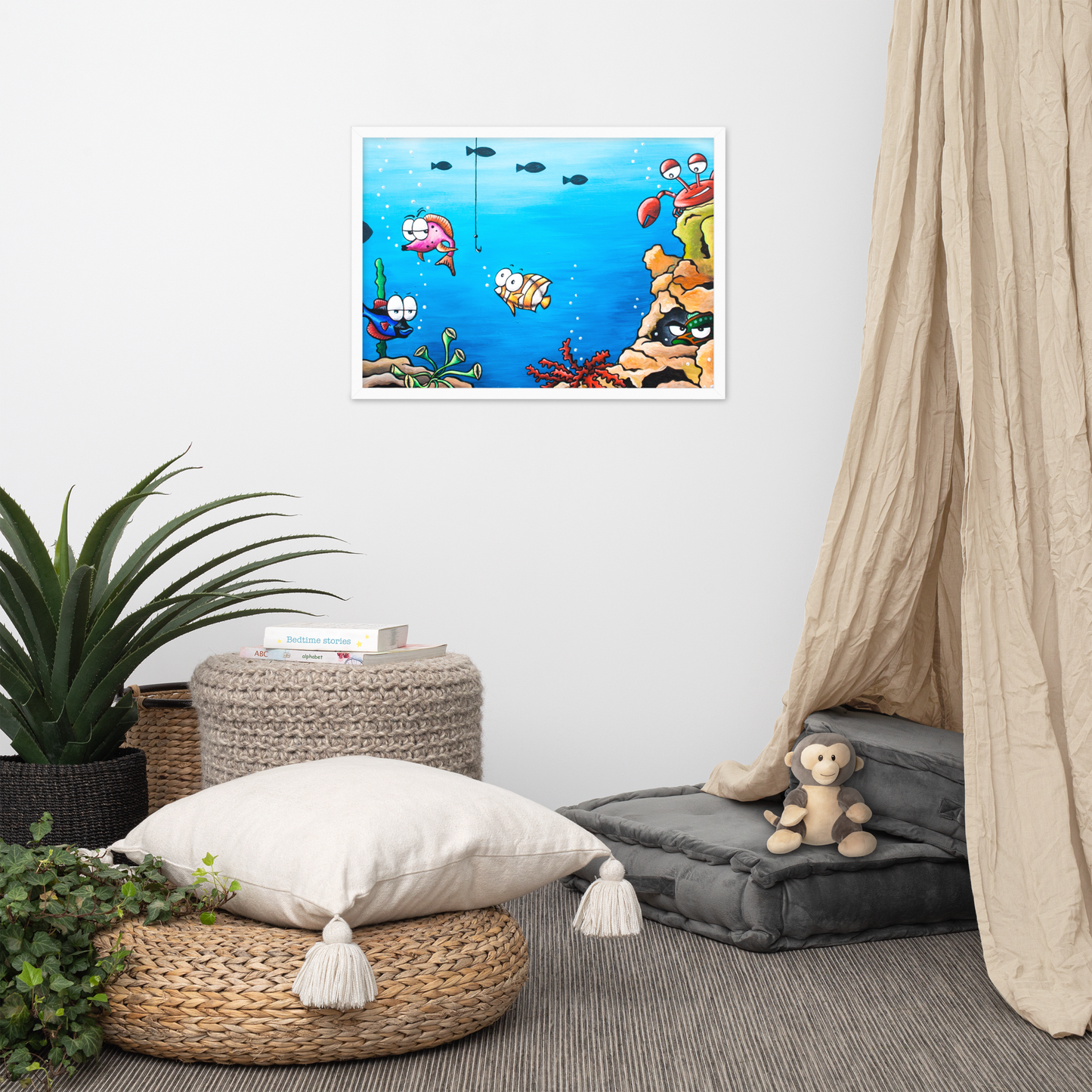 Sinister Hook | Premium Wall Art Framed Print