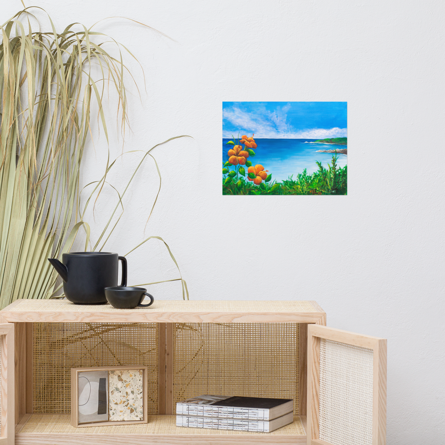 Tropisk Strand - Tropical Beach | Premium Wall Art Print