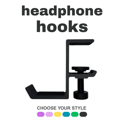Desk Headphone Hook | Sleek, Secure Storage