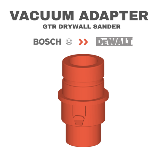 Bosch GTR Dry Wall Vacuum Adapter for Dewalt Vacuum Cleaner