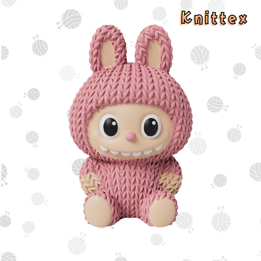 Knitted Smiling Bunny Baby "Labubu" Inspired