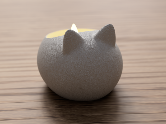 Minimalist Cat LED Tealight Holder + Light - 3 pack