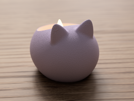 Minimalist Cat LED Tealight Holder + Light - 3 pack