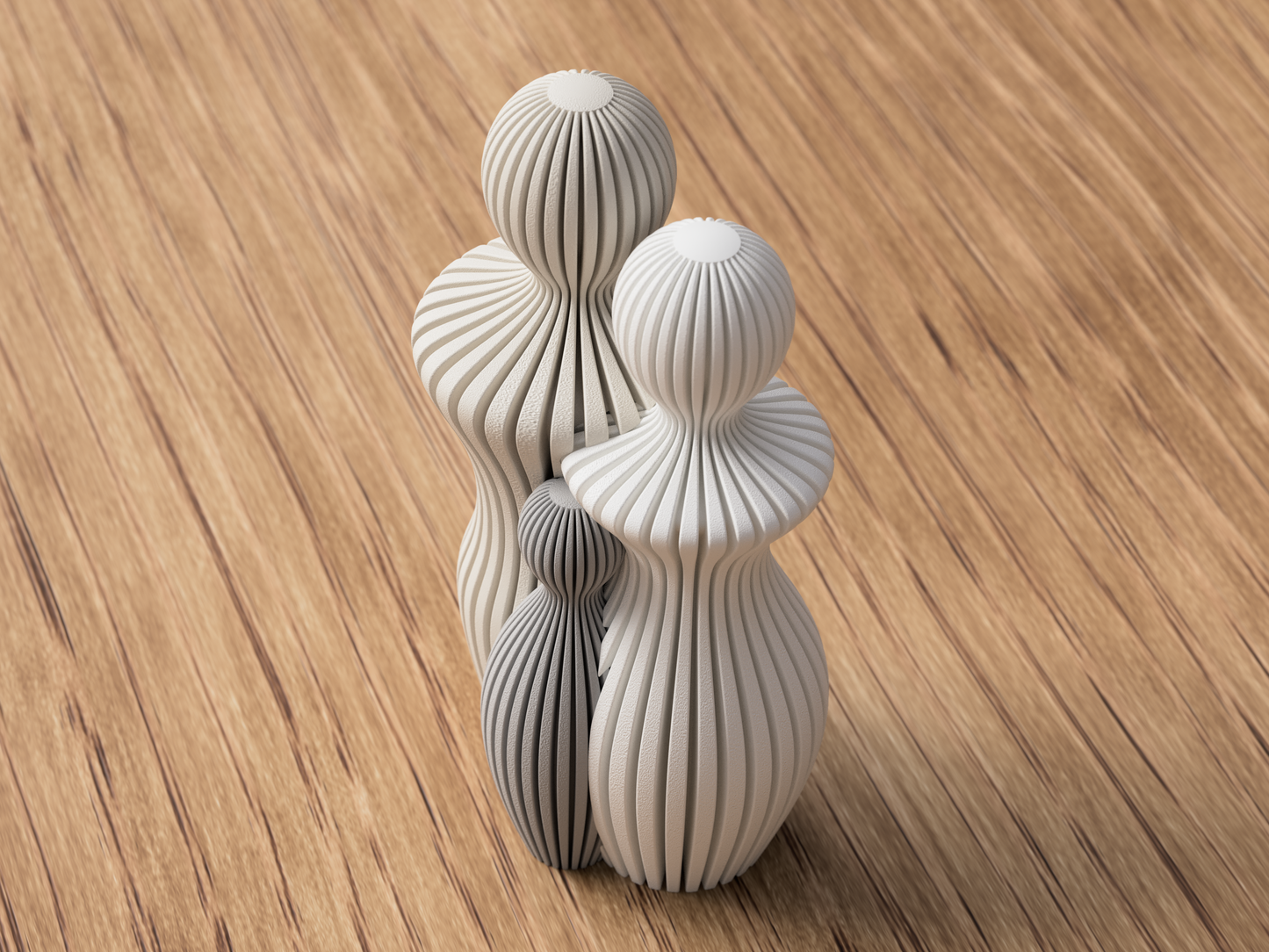 Customizable Minimalist Family Statue