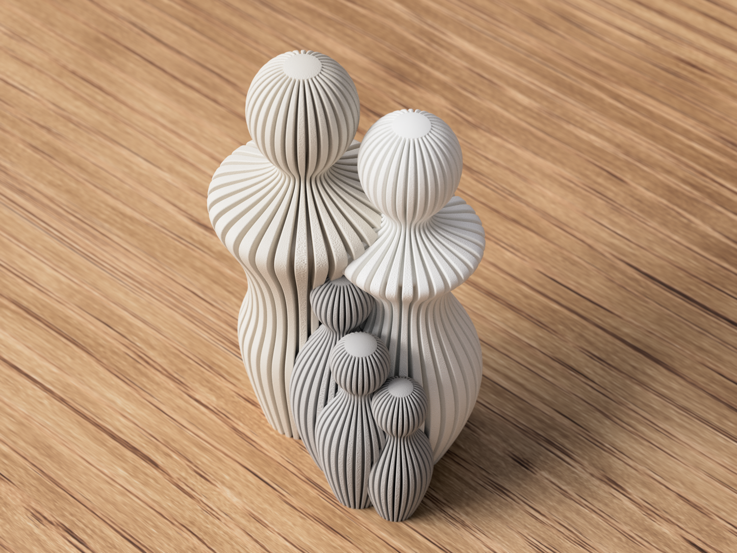 Customizable Minimalist Family Statue