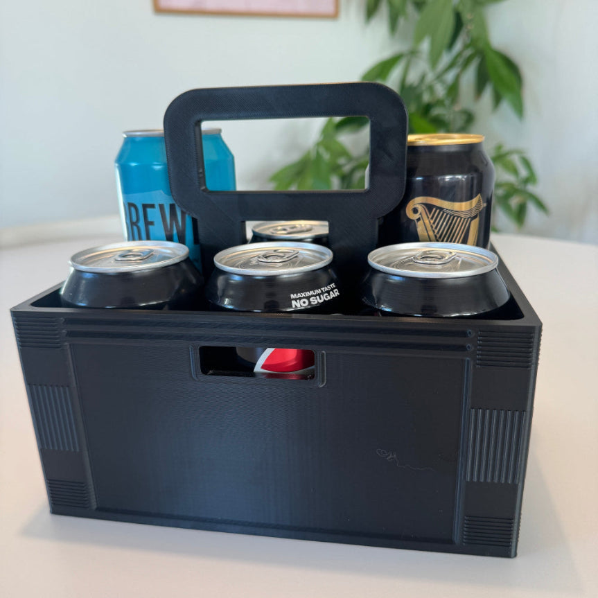 CUSTOM 6-Pack Can Box for 6 pcs. 33cl or 50cl. Beer Soda Cans