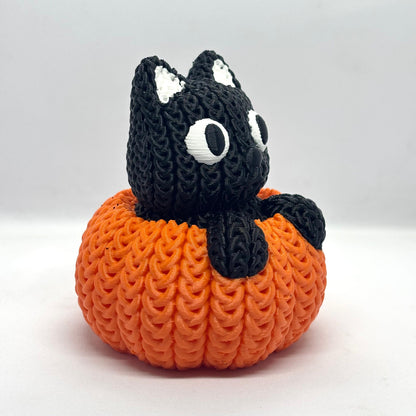 Cat in Pumpkin - Clickable "Purrkin"