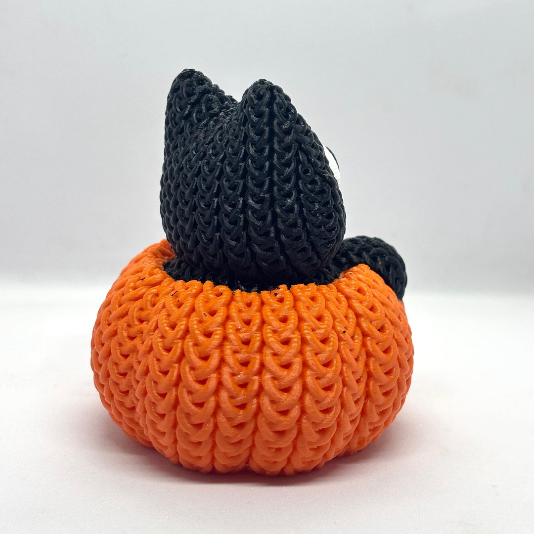 Cat in Pumpkin - Clickable "Purrkin"