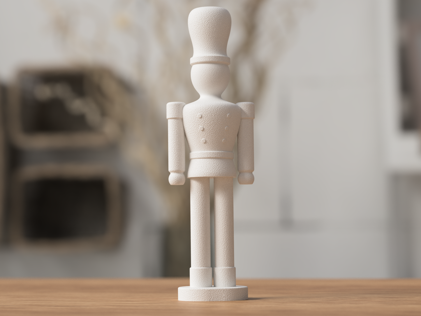 Japandi Nutcracker: Scandinavian Minimalism Meets Japanese Elegance Festive Décor