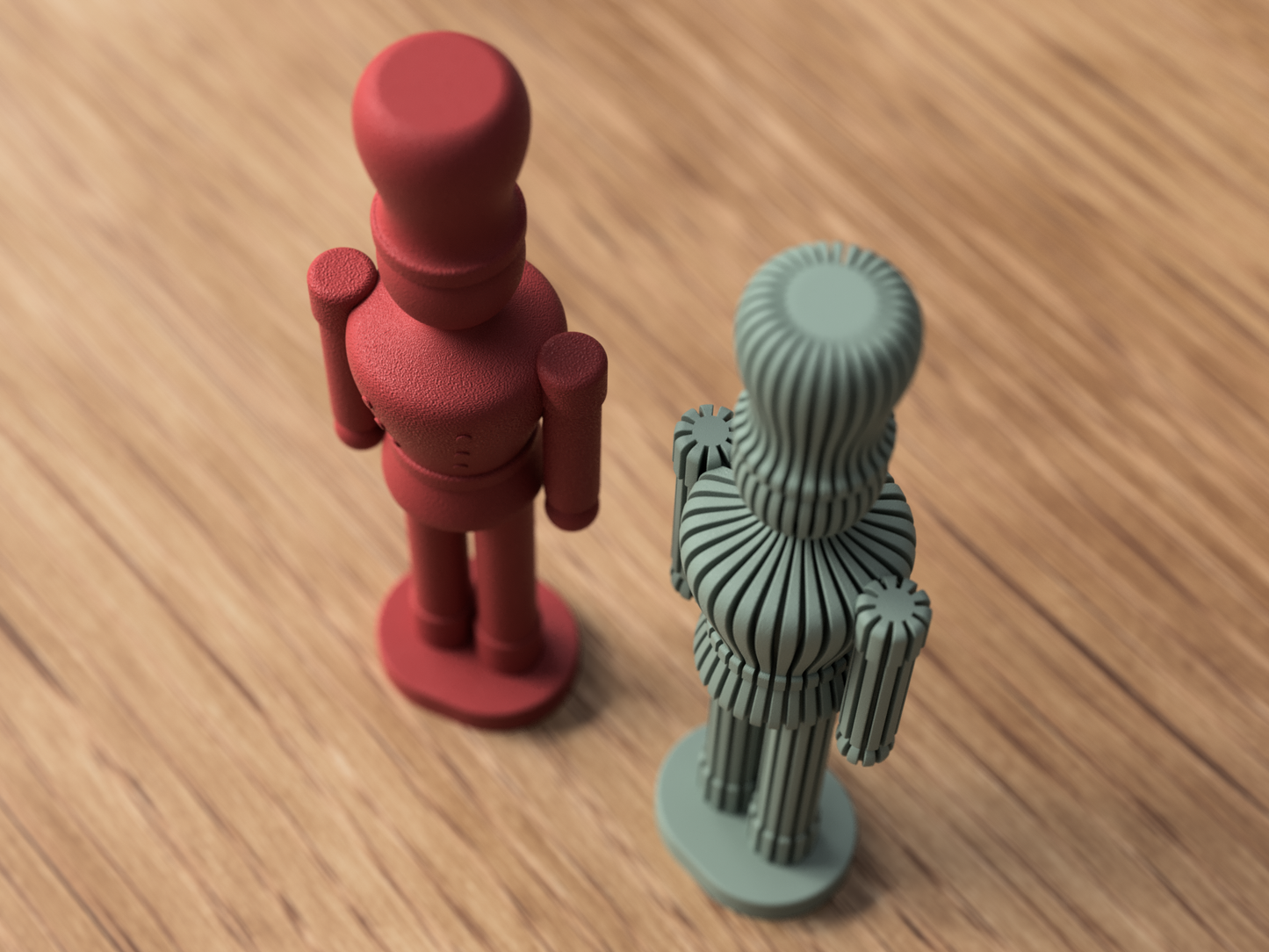 Japandi Nutcracker: Scandinavian Minimalism Meets Japanese Elegance Festive Décor