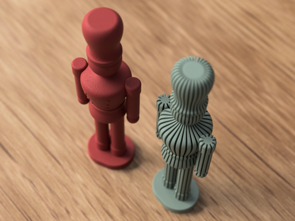 Japandi Nutcracker: Scandinavian Minimalism Meets Japanese Elegance Festive Décor