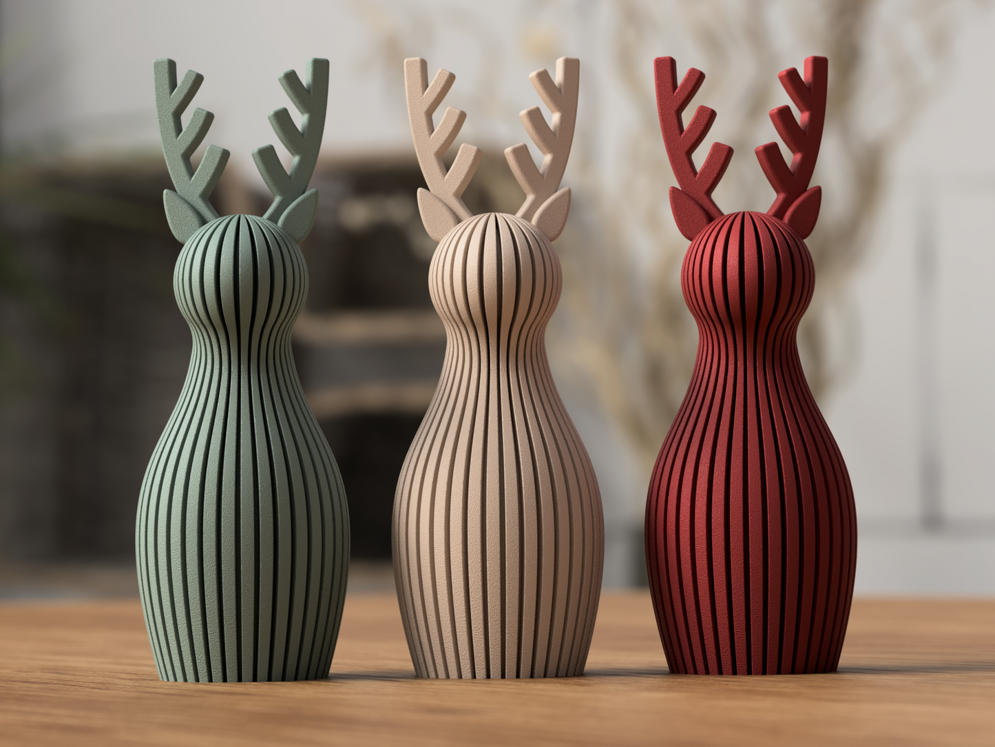 Japandi Reindeer Set