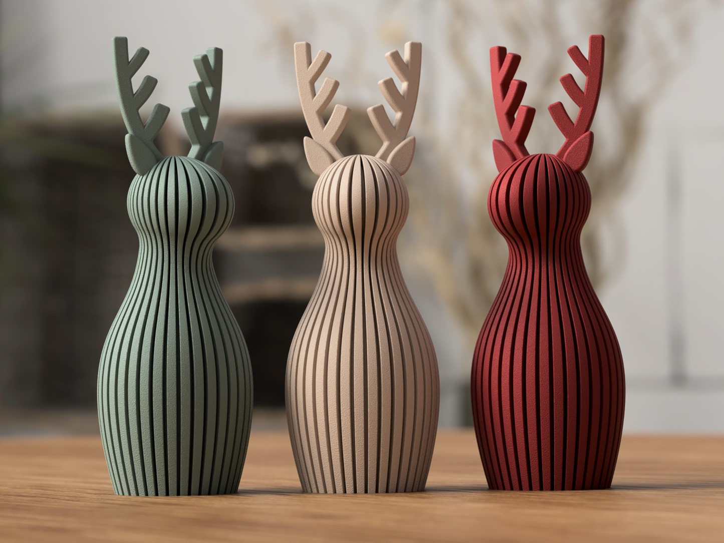 Japandi Reindeer Set