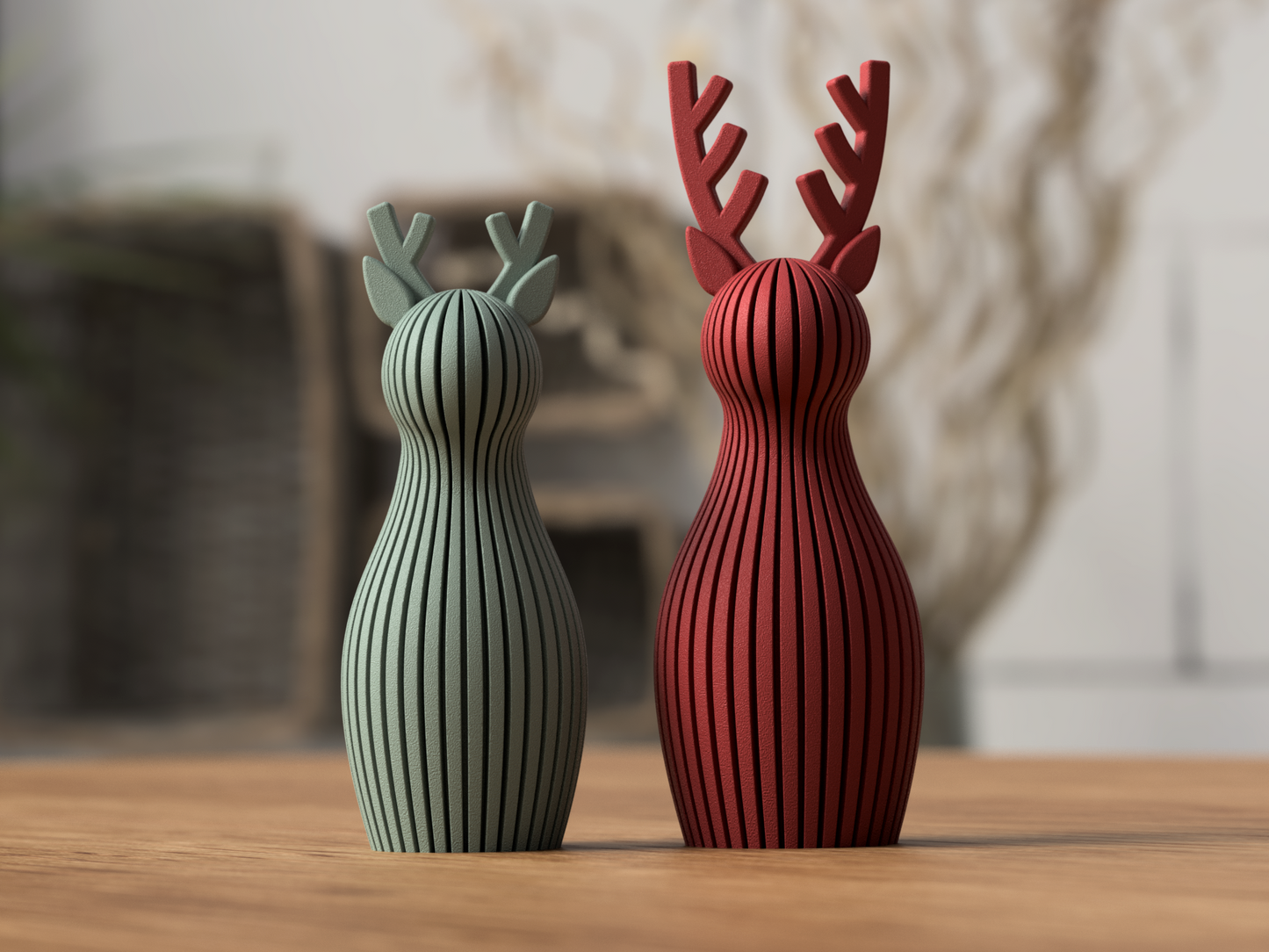 Japandi Reindeer Set