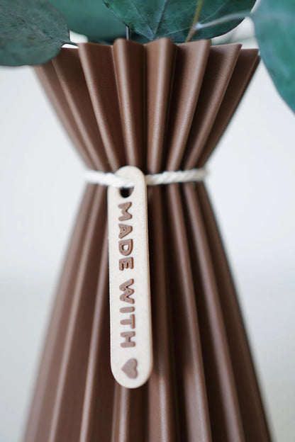 SLOZENA Pleated Vase Set of Three