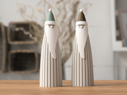 Modern Scandinavian Santa Decoration – Minimalist Holiday Charm