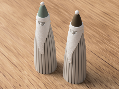 Modern Scandinavian Santa Decoration – Minimalist Holiday Charm