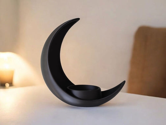 LunaSucculent - Halvmåne med elliptisk plantepotte
