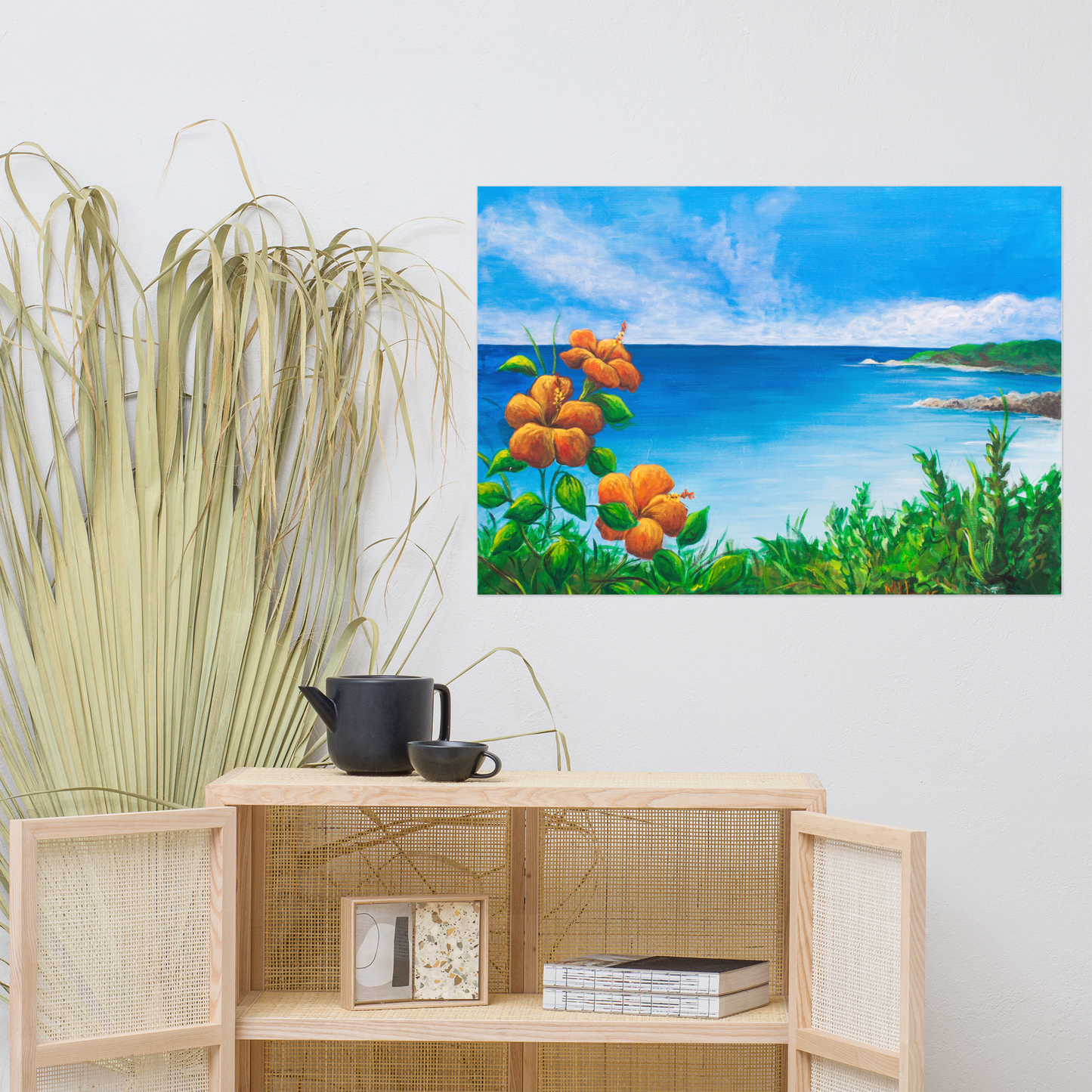 Tropisk Strand - Tropical Beach | Premium Wall Art Print