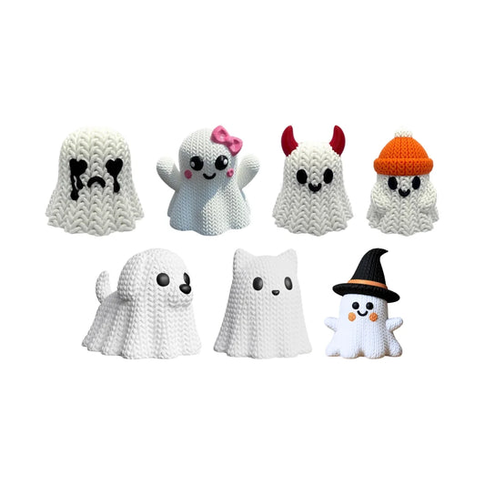 Knittex Halloween Starter Set - Ghost Family with free Coffin